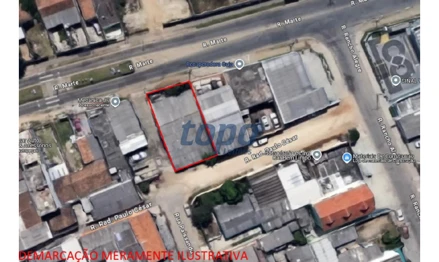 Terreno em Curitiba, Sítio Cercado, Rua Marte, n. 976, Sítio Cercado, Curitiba - PR, 81910-340, PR. Área: 277.89m2