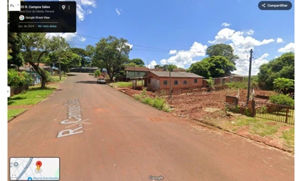 Terreno em Vera Cruz do Oeste, Jardim Das Américas, Rua Campos Salles 224, PR. Área: 442m2 Terreno em Vera Cruz do Oeste, Jardim Das Américas, Rua Campos Salles 224, PR. Área: 442m2
