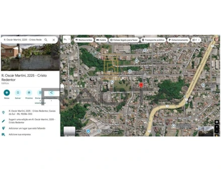 Terreno urbano em Caxias do Sul, Centro, Rua Bento Gonçalves, 2031, RS. Área: 170.76m2