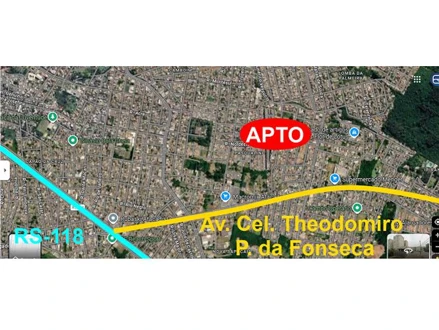 Apartamento em Sapucaia do Sul, Pasqualini, Rua Dona Ernestina, 417, RS. Área: 38.815m2