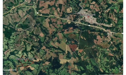 Terreno em Guaraniaçu, , PR /Guaraniaçu, PR. Área: 555142m2