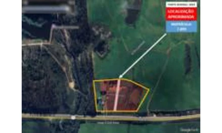 Terreno em Candiota, , Estrada Federal BR 293, Km 136,5, RS. Área: 4943.37m2