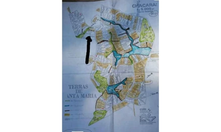 Terreno urbano em Itu, Apotribu, Avenida 05, Lote 03, Quadra 12, Loteamento Terras de Santa Maria II, Apotribu, SP. Área: 6972.21m2