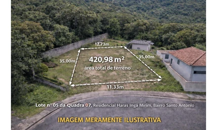 Terreno em Boituva, Santo Antônio Velho, Rua 1, Lote 5 da Quadra 7, Residencial Haras Ingá Mirim, SP. Área: 420.98m2