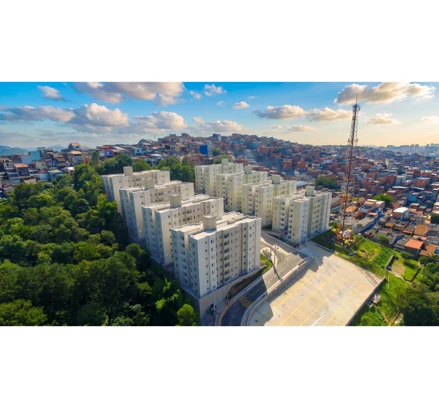 Apartamento em São Bernardo do Campo, Ferrazópolis, Rua Tiradentes, n.º 2.178, apto. 24, Térreo, Bloco G, do Conjunto Residencial Novo Jardim Regina, Ferrazópolis, SP. Área: 53.1m2