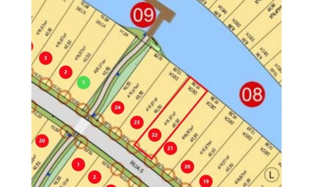 Terreno em Gaspar, Figueira, Avenida Hilberto Gaertner, 600, SC. Área: 416.67m2
