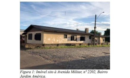 Terreno urbano em Vacaria, Jardim América, Avenida Militar, 2202, RS. Área: 224.83m2