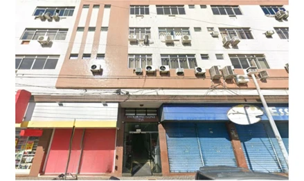 Sala comercial em São Vicente, Centro, Rua Frei Gaspar, 739 - Sala 102, 1° andar, Edifício Frei Gaspar, SP. Área: 86.41m2