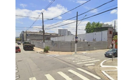 Terreno em São Paulo, Mooca, Rua Odorico Mendes, nº 55, SP. Área: 1105m2