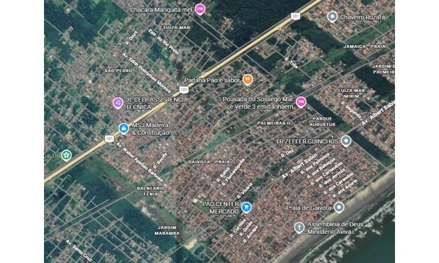 Casa em Itanhaém, Laranjeiras, Rua 1, lote 14, quadra 15, Balneário Beatriz, Itanhaém, SP, SP. Área: 252m2