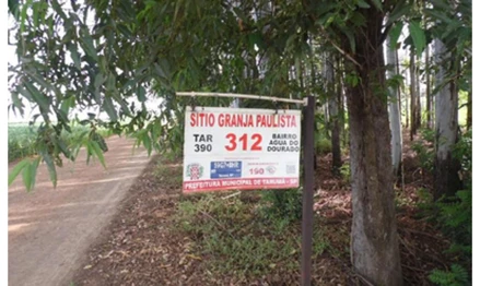 Área rural em Florínia, null, denominado 'Sítio Granja Paulista', situado na Fazenda Granja Paulista, na Água do Dourado, SP. Área: nullm2