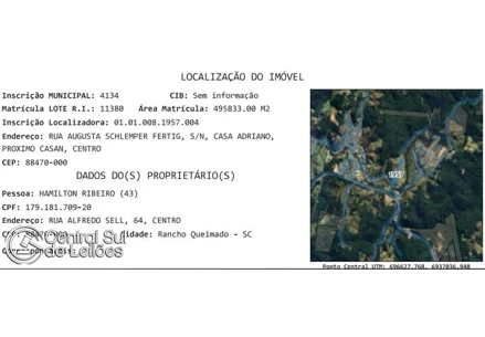 Outros em Rancho Queimado, null, null, SC. Área: 495833m2