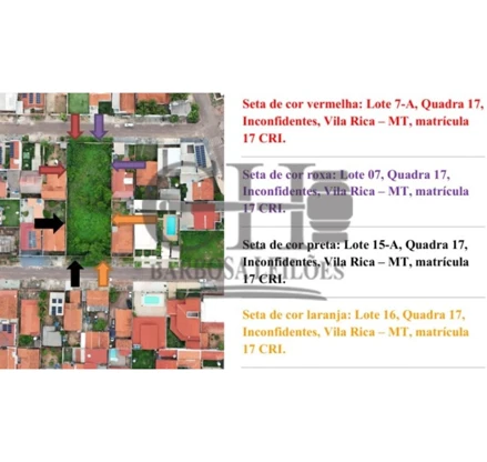 Terreno em Vila Rica, null, LOTE URBANO Nº 07-A (Sete A), da quadra 17 (dezessete), situado no Bairro Inconfidentes, MT. Área: 360m2