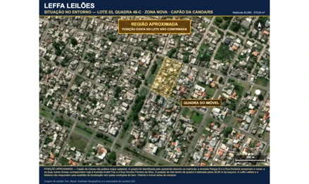Terreno em Capão da Canoa, Zona Nova, Lote 3 da Quadra 48-C, a 30,00 m da Avenida F - Zona Nova, RS. Área: 375m2 Terreno em Capão da Canoa, Zona Nova, Lote 3 da Quadra 48-C, a 30,00 m da Avenida F - Zona Nova, RS. Área: 375m2