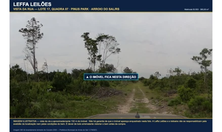 Terreno em Arroio do Sal, Balneário Pinus Park, Loteamento Torres Pinus Park — lote dezessete (17) da quadra sete (07) - Pinus Park, RS. Terreno em Arroio do Sal, Balneário Pinus Park, Loteamento Torres Pinus Park — lote dezessete (17) da quadra sete (07) - Pinus Park, RS.